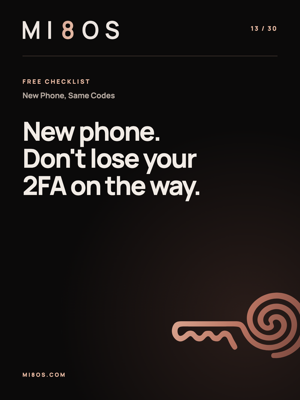 Mantieni i tuoi codici 2FA quando cambi telefono