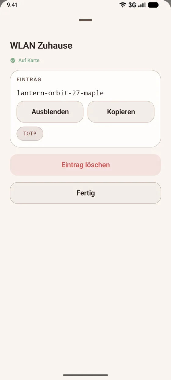 Android: Kopieren Sie einen Eintrag mit einem Tippen