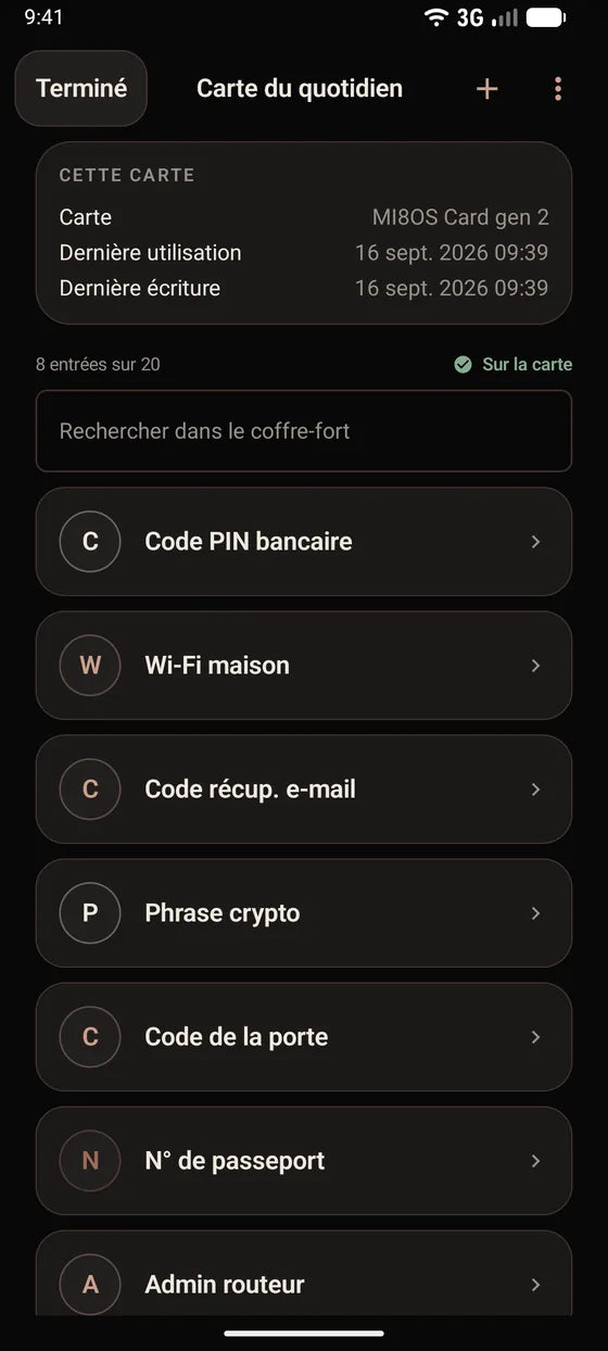Android: Parcourez les secrets de votre carte