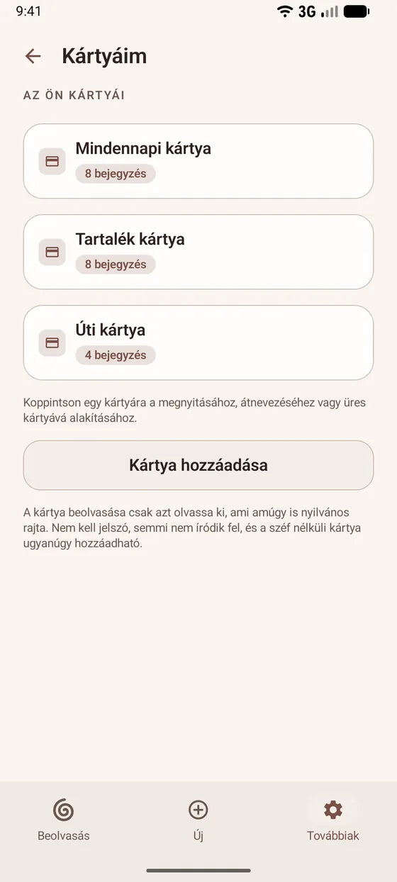 Android: Tartsa szem előtt a tárolókártyáit