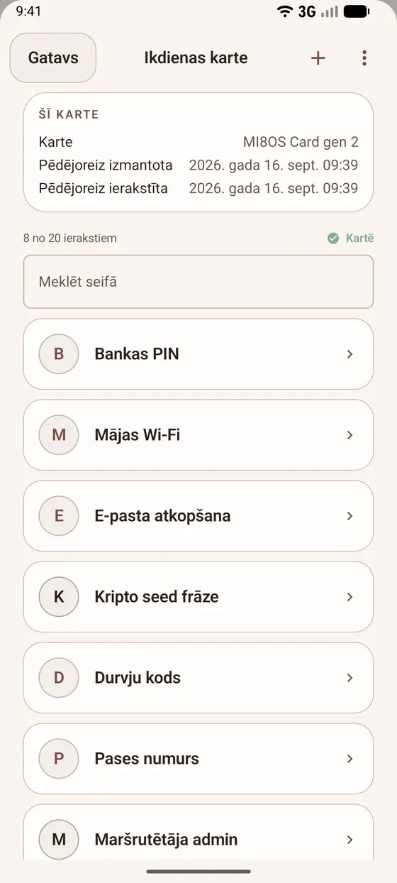 Android: Pārlūko visus kartē saglabātos noslēpumus