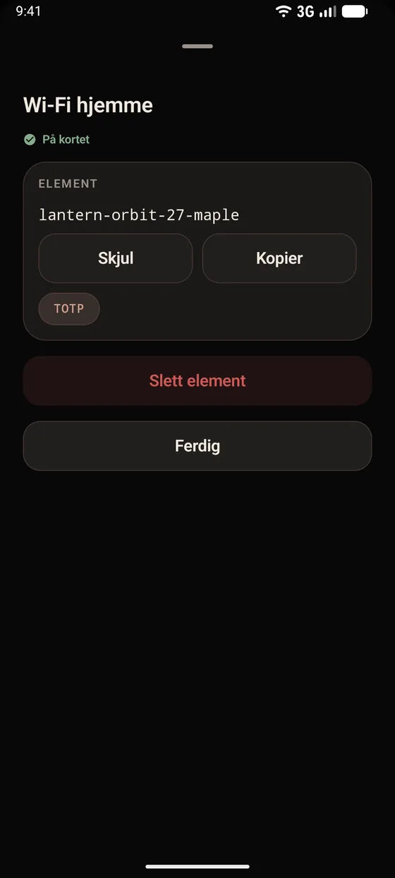 Android: Kopier en hemmelighet med ett trykk