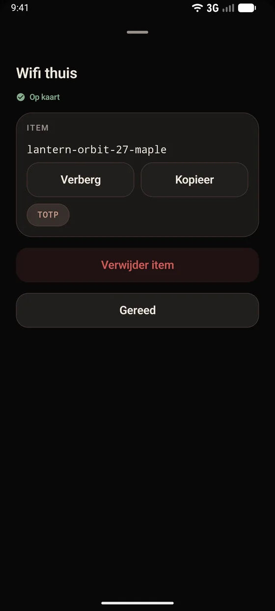 Android: Kopieer een geheim met één tik