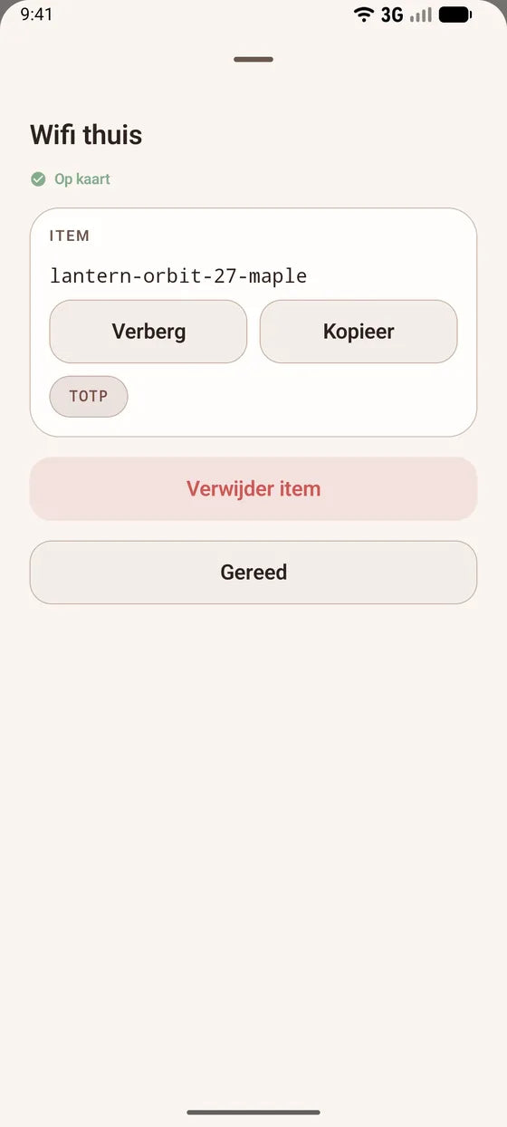 Android: Kopieer een geheim met één tik