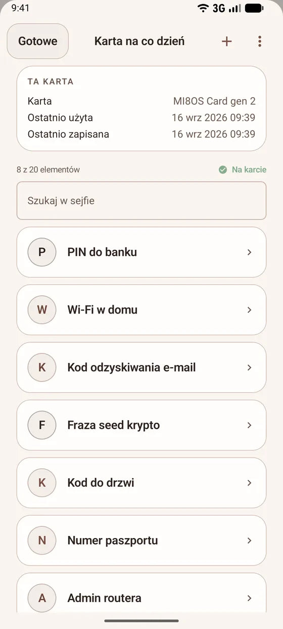 Android: Przeglądaj sekrety zapisane na swojej karcie