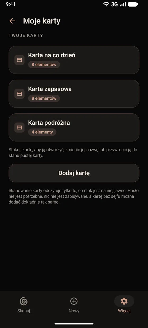 Android: Miej swoje karty sejfu na oku