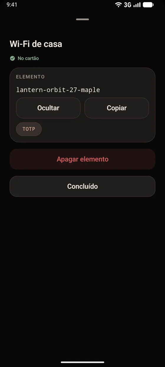 Android: Copie um segredo com um toque