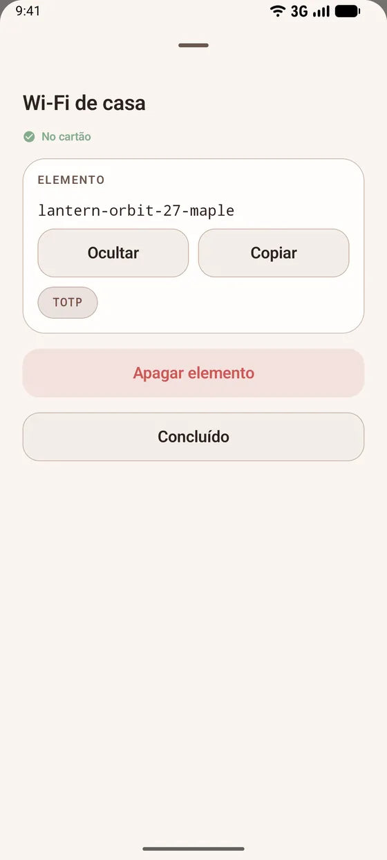 Android: Copie um segredo com um toque