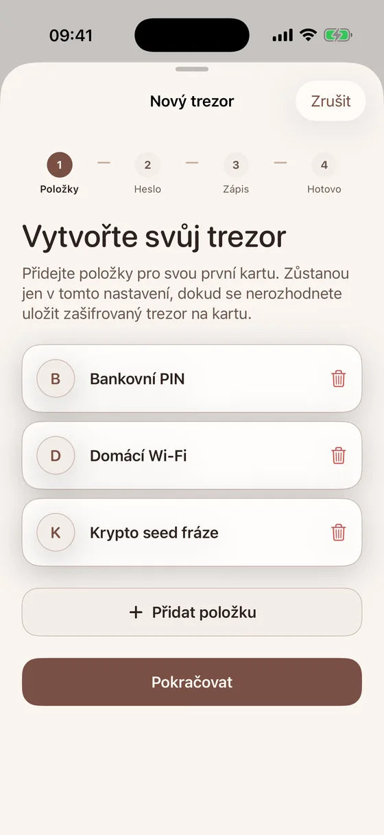 iOS: Vytvořte trezor pro své důležité údaje