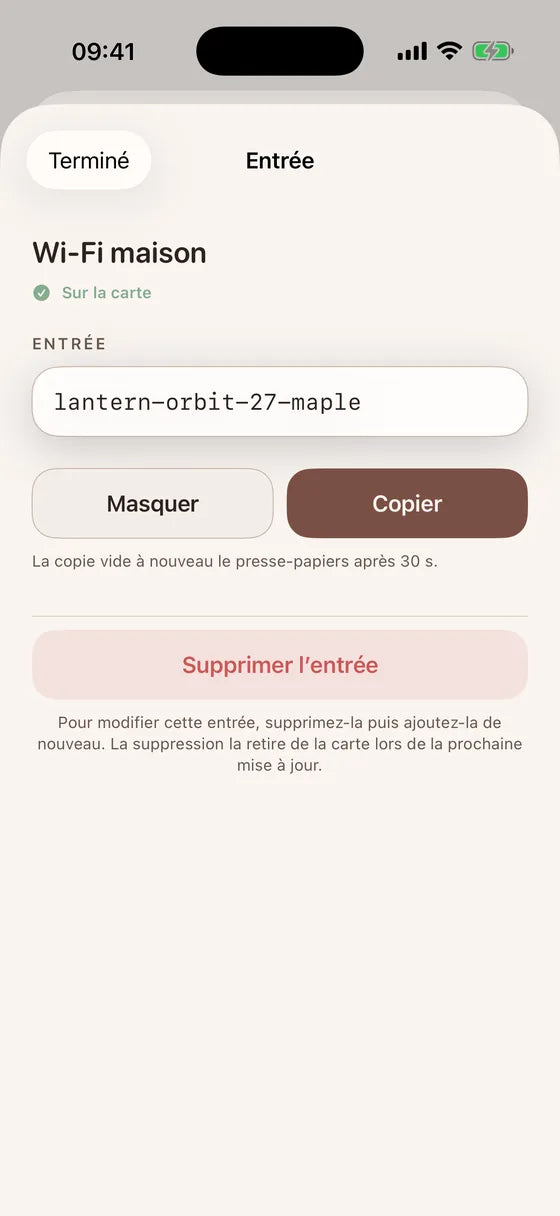 iOS: Affichez un secret au bon moment