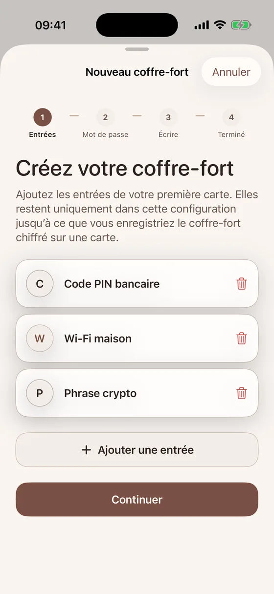 iOS: Créez un coffre pour vos essentiels