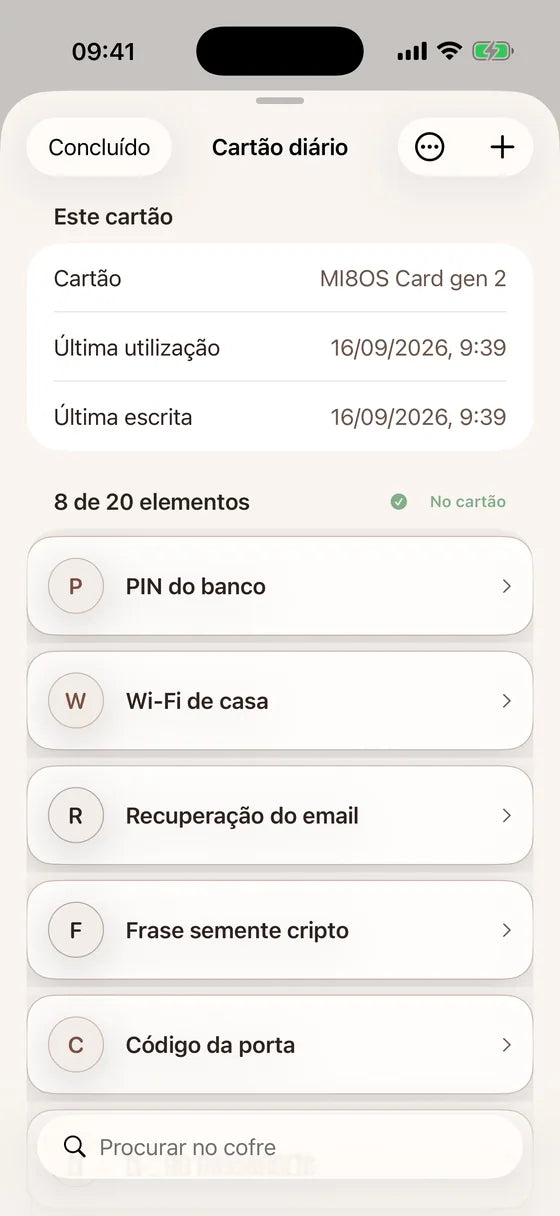 iOS: Encontre cada segredo no seu cartão